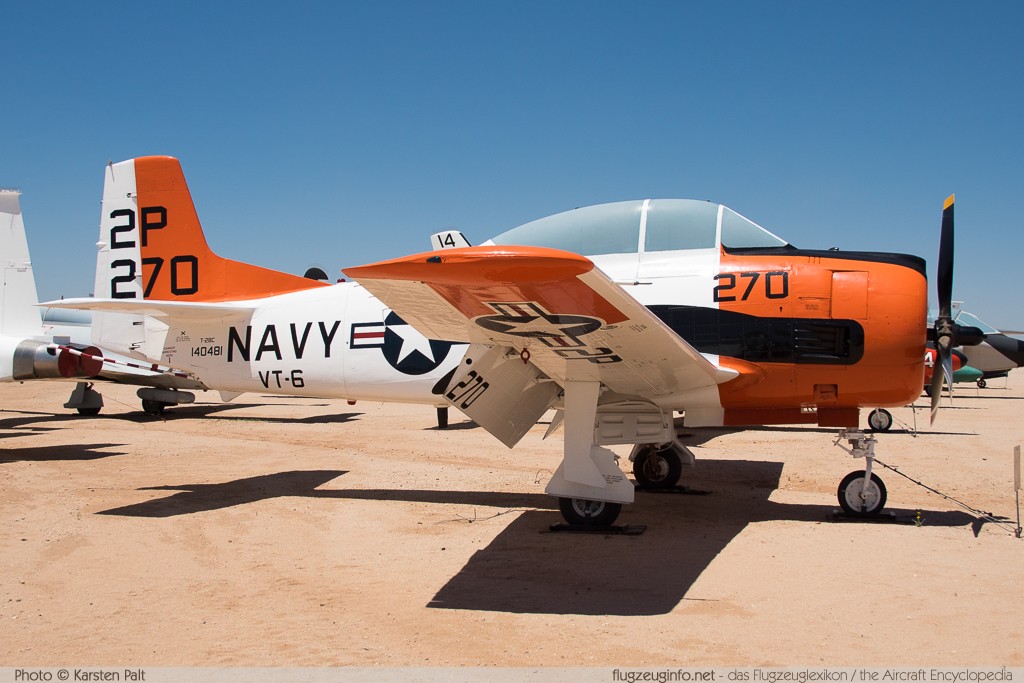 North American T-28C Trojan United States Navy 140481 226-58 Pima Air and Space Museum Tucson, AZ 2015-06-03 � Karsten Palt, ID 11158