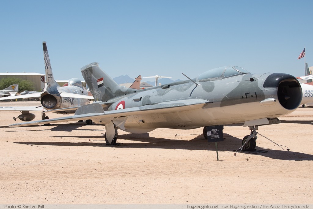 Shenyang J-6A (MiG-19PF) Egyptian Air Force 301 301 Pima Air and Space Museum Tucson, AZ 2015-06-03 � Karsten Palt, ID 11187