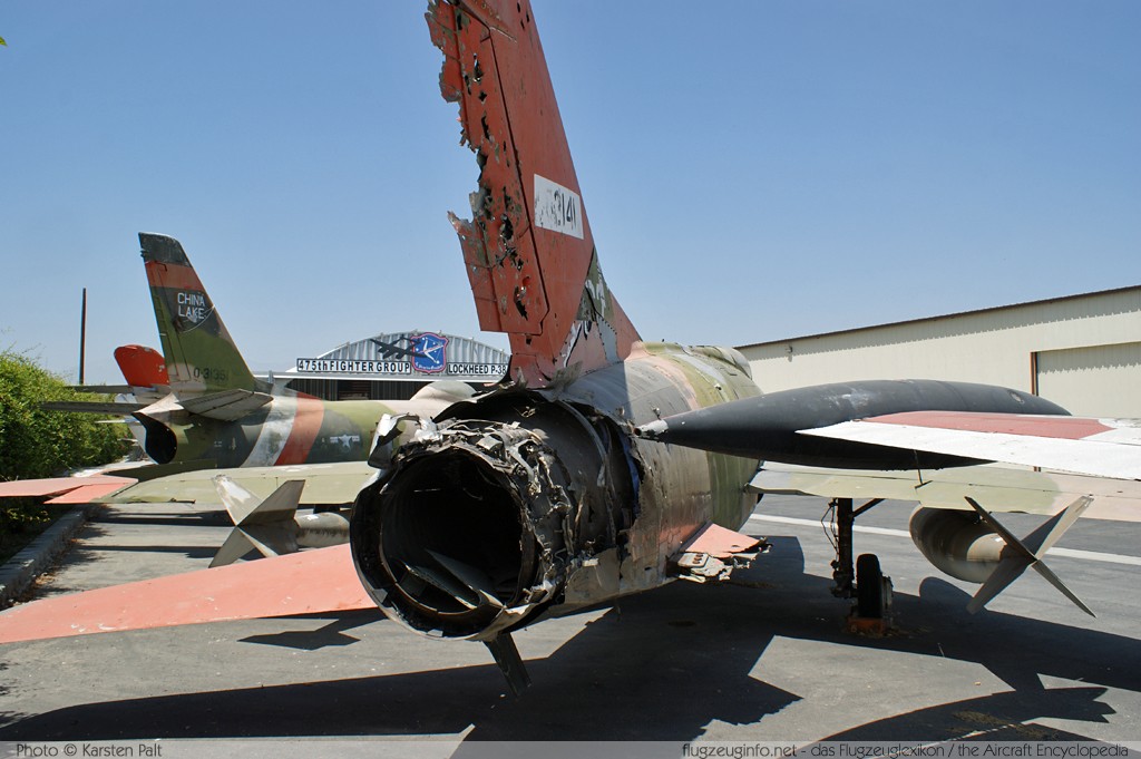 North American QF-100D Super Sabre United States Air Force (USAF) 56-3141 235-239 Planes of Fame Aircraft Museum Chino, CA 2012-06-12 � Karsten Palt, ID 6128 North American QF-100D Super Sabre United States Air Force (USAF) 56-3141 235-239 Planes of Fame Aircraft Museum Chino, CA 2012-06-12 � Karsten Palt, ID 6128