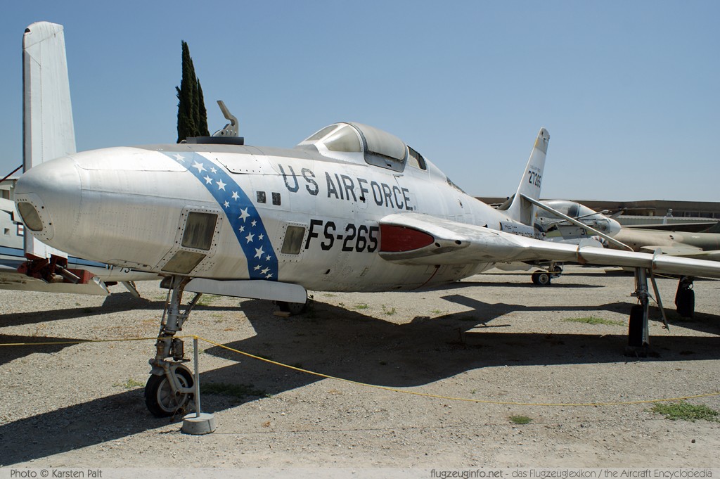Republic RF-84K Thunderflash United States Air Force (USAF) 52-7265  Planes of Fame Aircraft Museum Chino, CA 2012-06-12 � Karsten Palt, ID 6129