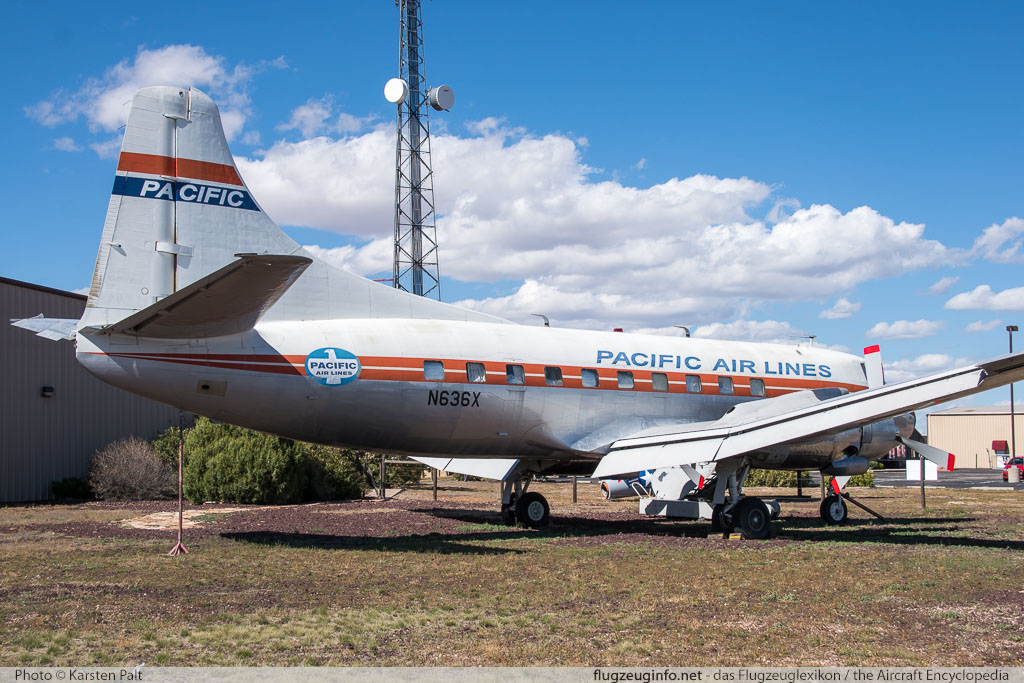 Martin 4-0-4 Skyliner Pacific Air Lines N636X 14135 Planes of Fame Air Museum Valle Valle, AZ 2016-10-11 � Karsten Palt, ID 13297 Martin 4-0-4 Skyliner Pacific Air Lines N636X 14135 Planes of Fame Air Museum Valle Valle, AZ 2016-10-11 � Karsten Palt, ID 13297