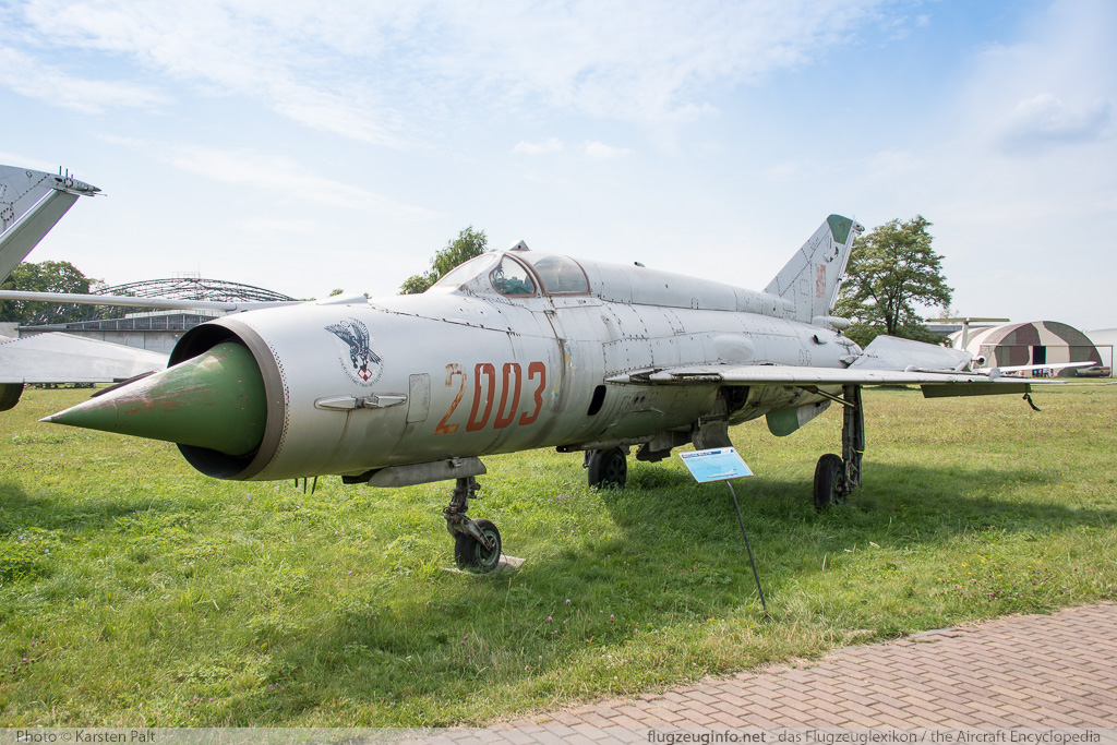 Mikoyan Gurevich MiG-21M Polish Air Force 2003 962003 Polish Aviation Museum Krakow 2015-08-22 � Karsten Palt, ID 11620