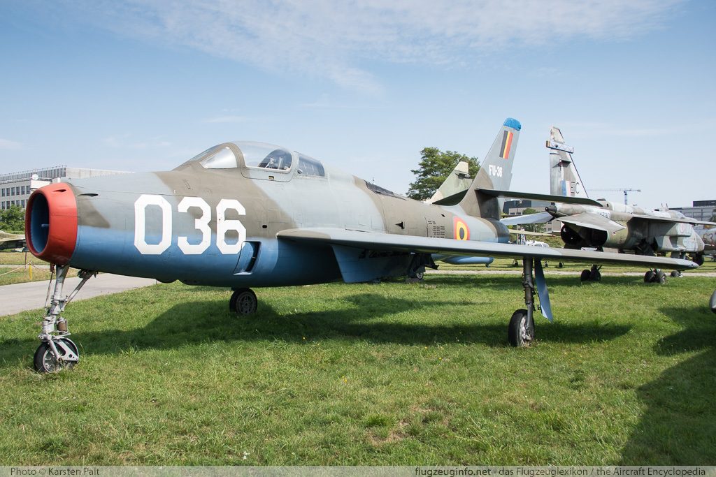 Republic F-84F Thunderstreak Belgian Air Force FU36  Polish Aviation Museum Krakow 2015-08-22 � Karsten Palt, ID 11667