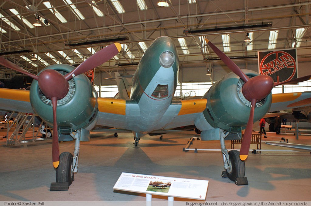 Mitsubishi Ki-46-III Dinah Imperial Japanese Army Air Service 5439 5439 Royal Air Force Museum Cosford Shifnal, Shropshire 2013-05-17 � Karsten Palt, ID 6719 Mitsubishi Ki-46-III Dinah Imperial Japanese Army Air Service 5439 5439 Royal Air Force Museum Cosford Shifnal, Shropshire 2013-05-17 � Karsten Palt, ID 6719