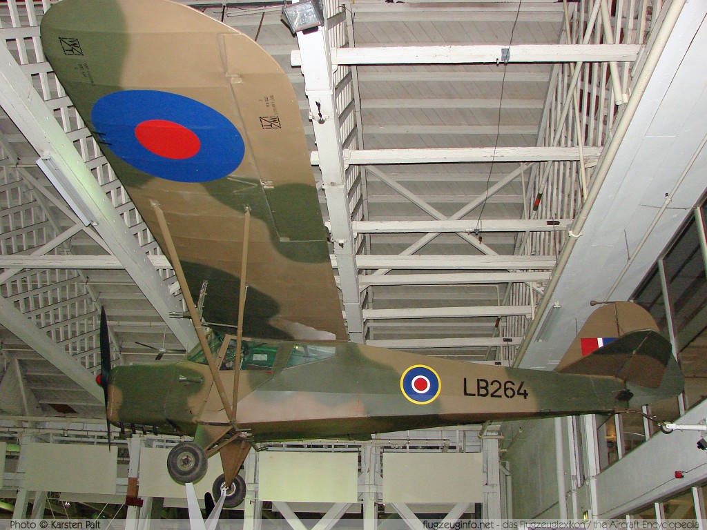 Taylorcraft Plus D-1 Auster Mk.1 Royal Air Force LB264 134 Royal Air Force Museum London-Hendon 2008-07-16 � Karsten Palt, ID 1252 Taylorcraft Plus D-1 Auster Mk.1 Royal Air Force LB264 134 Royal Air Force Museum London-Hendon 2008-07-16 � Karsten Palt, ID 1252