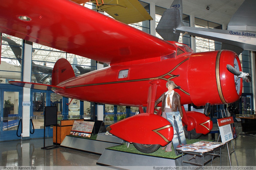 Lockheed Vega 5B n/a, Replica San Diego Air and Space Museum San Diego, CA 2012-06-14 � Karsten Palt, ID 6187 Lockheed Vega 5B n/a, Replica San Diego Air and Space Museum San Diego, CA 2012-06-14 � Karsten Palt, ID 6187