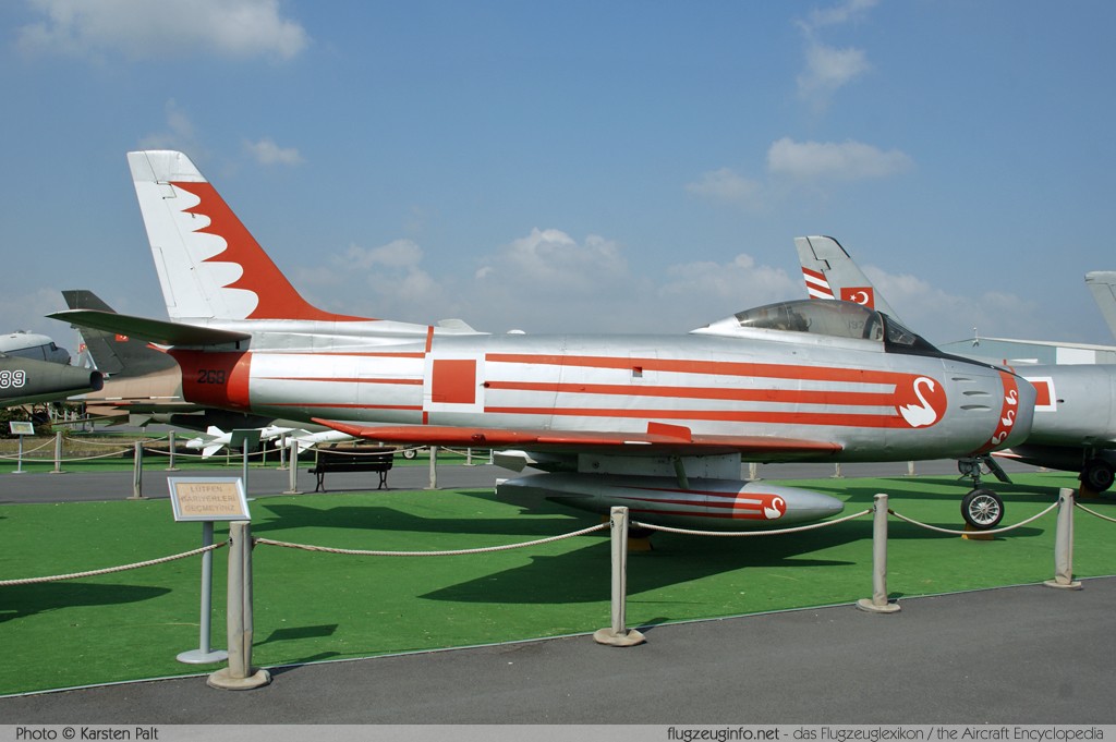 North American (Canadair) CL-13 Sabre 2 Turkish Air Force 19268 168 Turkish Air Force Museum Yesilkoy, Istanbul 2013-08-16 � Karsten Palt, ID 7596 North American (Canadair) CL-13 Sabre 2 Turkish Air Force 19268 168 Turkish Air Force Museum Yesilkoy, Istanbul 2013-08-16 � Karsten Palt, ID 7596