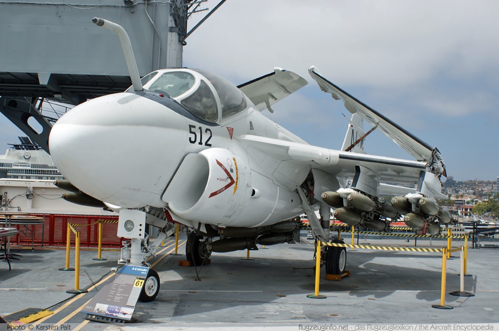 Grumman A-6A Intruder United States Navy 151782 I-85 USS Midway Aircraft Carrier Museum San Diego, CA 2012-06-13 � Karsten Palt, ID 6190 Grumman A-6A Intruder United States Navy 151782 I-85 USS Midway Aircraft Carrier Museum San Diego, CA 2012-06-13 � Karsten Palt, ID 6190