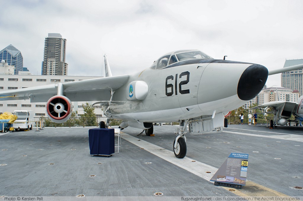 Douglas EKA-3B Skywarrior United States Navy 142251 11577 USS Midway Aircraft Carrier Museum San Diego, CA 2012-06-13 � Karsten Palt, ID 6199 Douglas EKA-3B Skywarrior United States Navy 142251 11577 USS Midway Aircraft Carrier Museum San Diego, CA 2012-06-13 � Karsten Palt, ID 6199