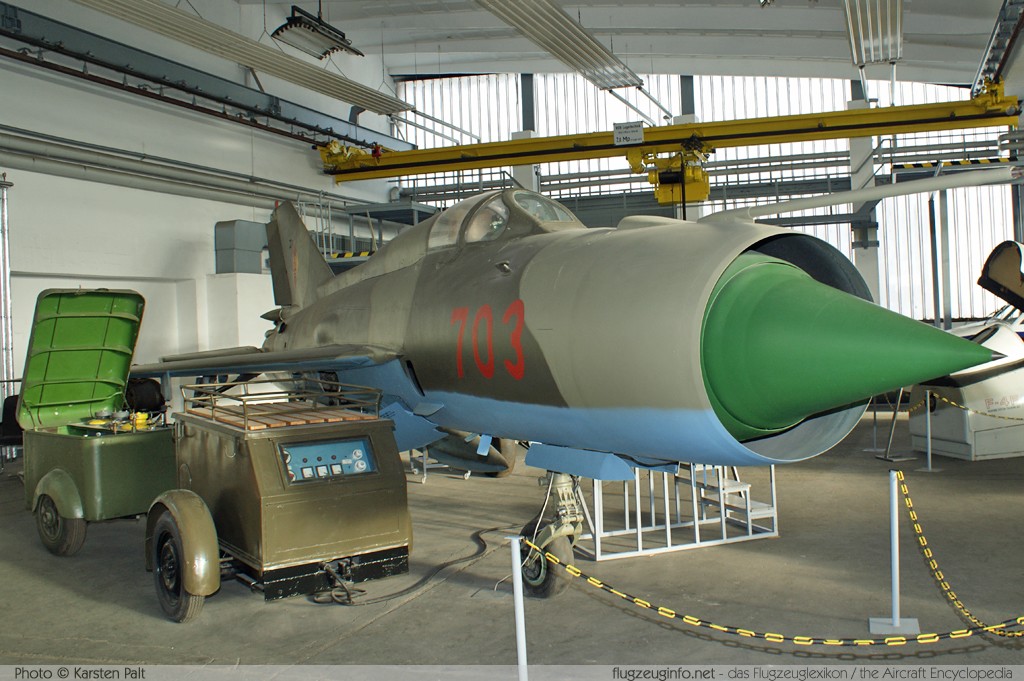 Mikoyan Gurevich MiG-21SPS NVA - LSK/LV 703 94A4006 Museum für Luftfahrt und Technik Wernigerode 2011-01-02 ï¿½ Karsten Palt, ID 4457